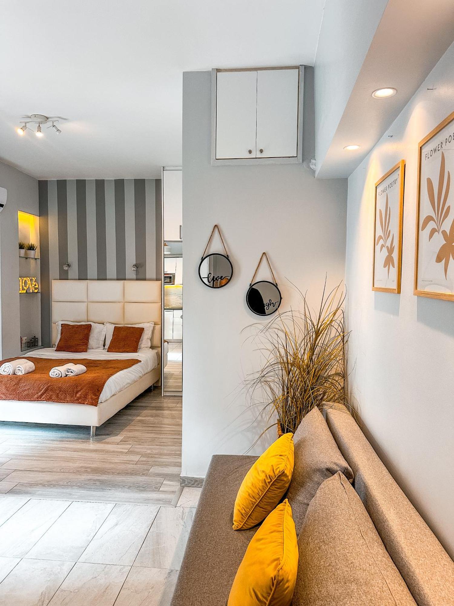 Walk To Markets From A Cozy Studio By Cielo Homes Atény Exteriér fotografie